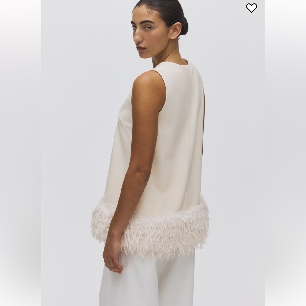 New H&M Fringe Trimmed Top - Picture 2 of 13